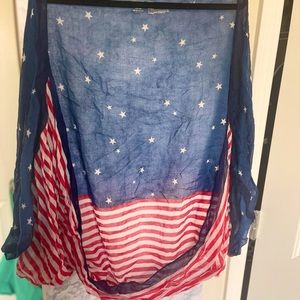 Red, White, and Blue Themed Cover Up